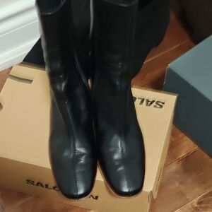 BY FAR Black Heeled Boots Size 38